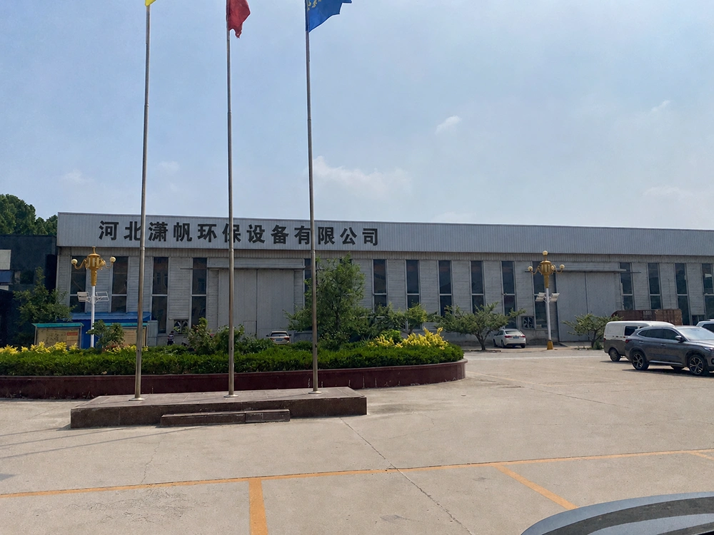 About us 3 Factory entrance of a steel ladder and safety cage manufacturer, showcasing hot dip galvanized steel ladders, stainless steel ladders, and 15J401 standard industrial access ladder production workshop